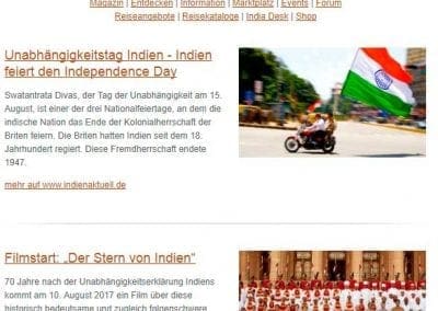 INDIEN aktuell Newsletter – August 2017